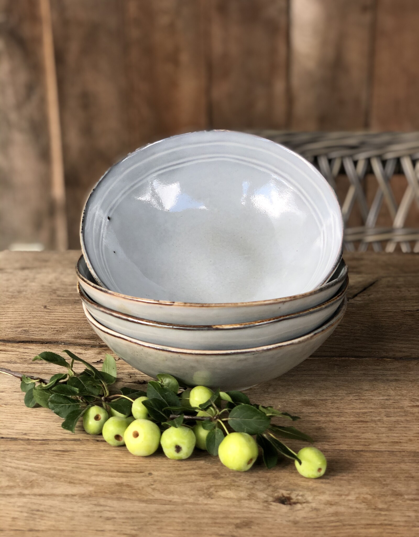 Lavandoux Pastabord -  set van 4 - grijs/groen