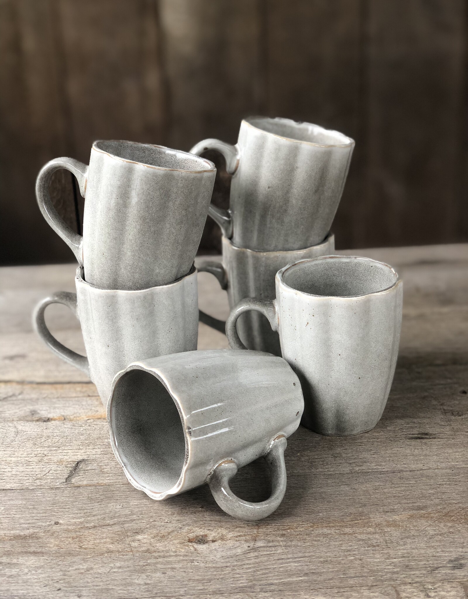 Lavandoux Mok - set van 6 - grijs