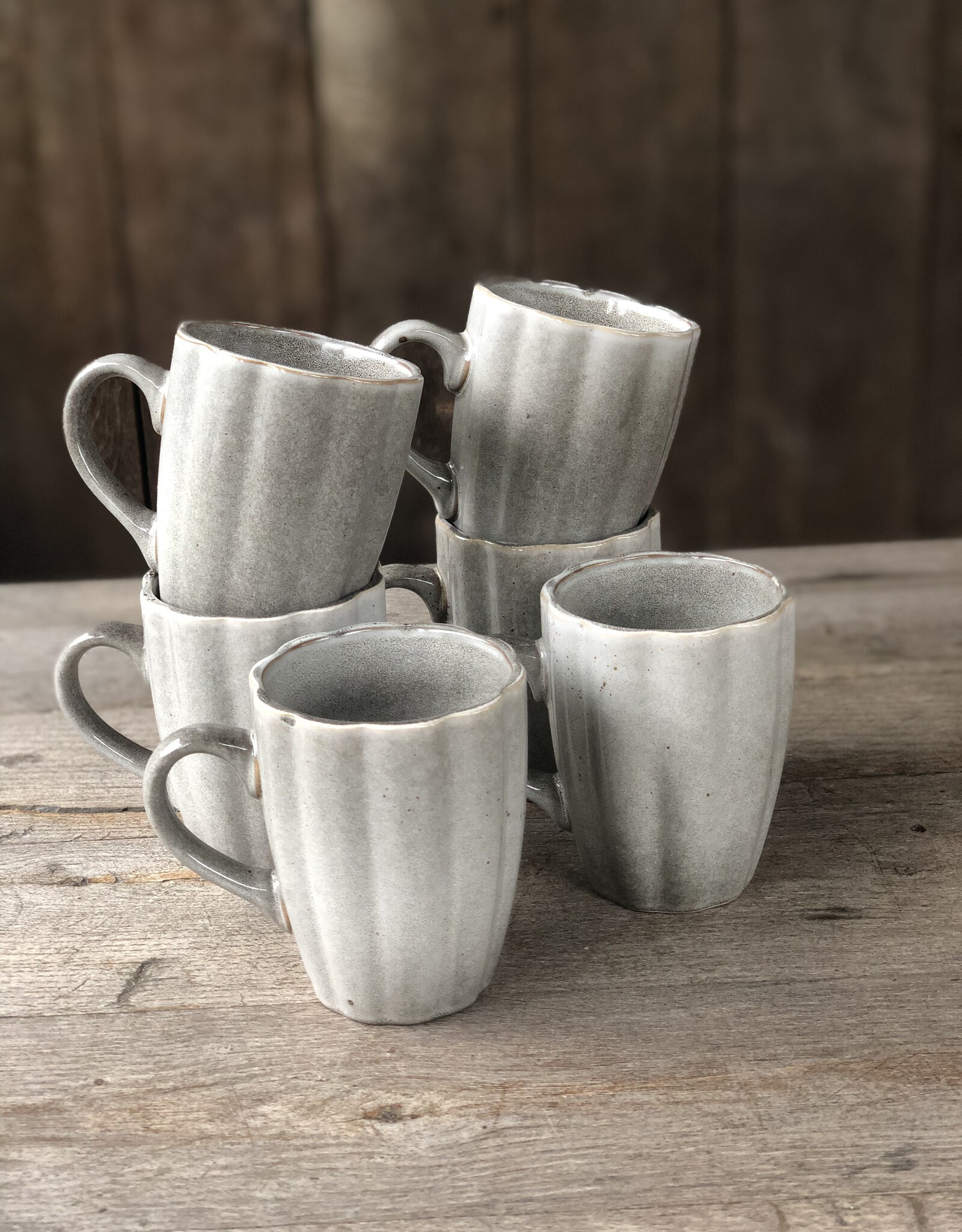 Lavandoux Mok - set van 6 - grijs