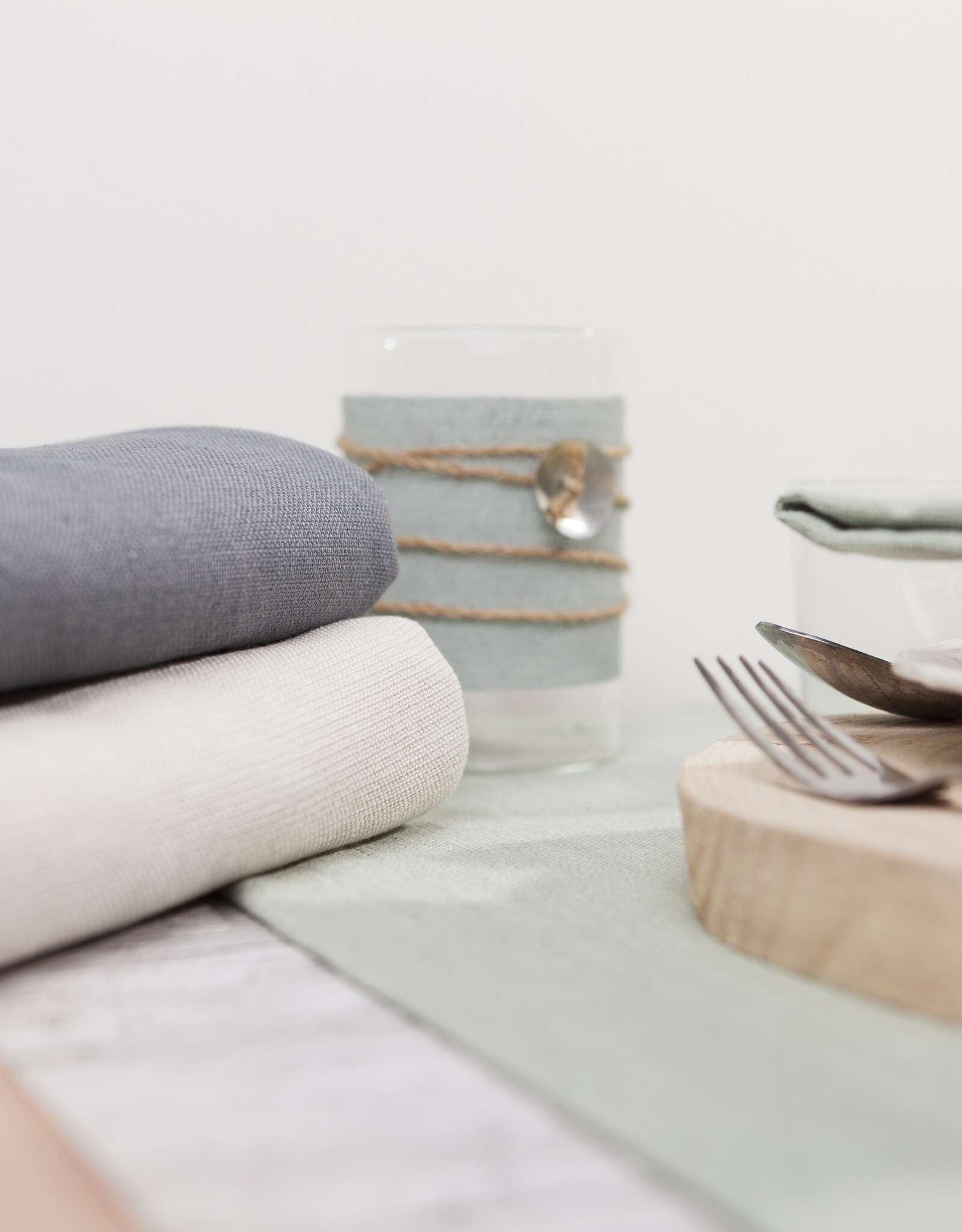 Linen & More Tafellaken 'linnen'  ivoor