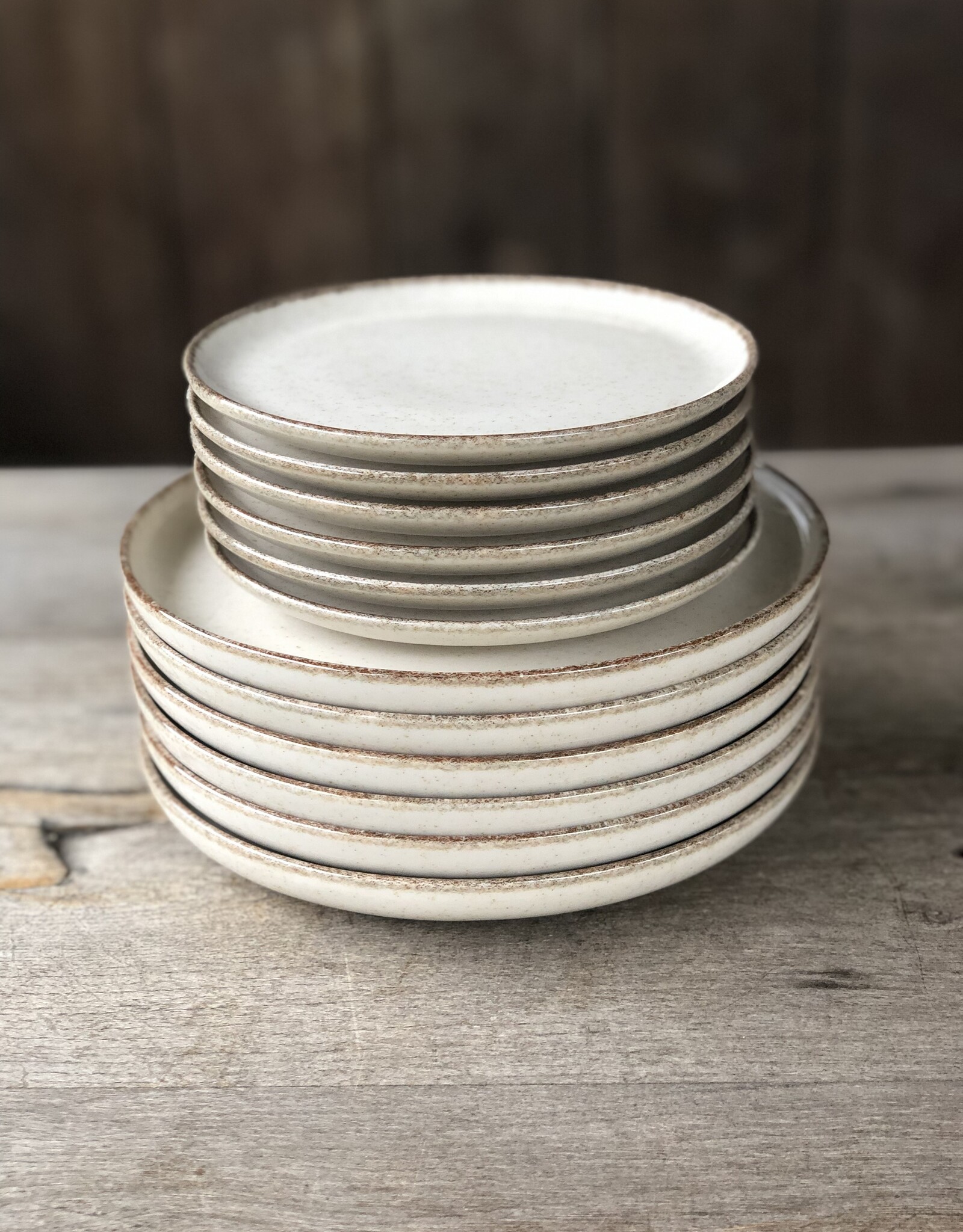 Kitchen trend Gebaksbordje Small ocean creme - set van 6