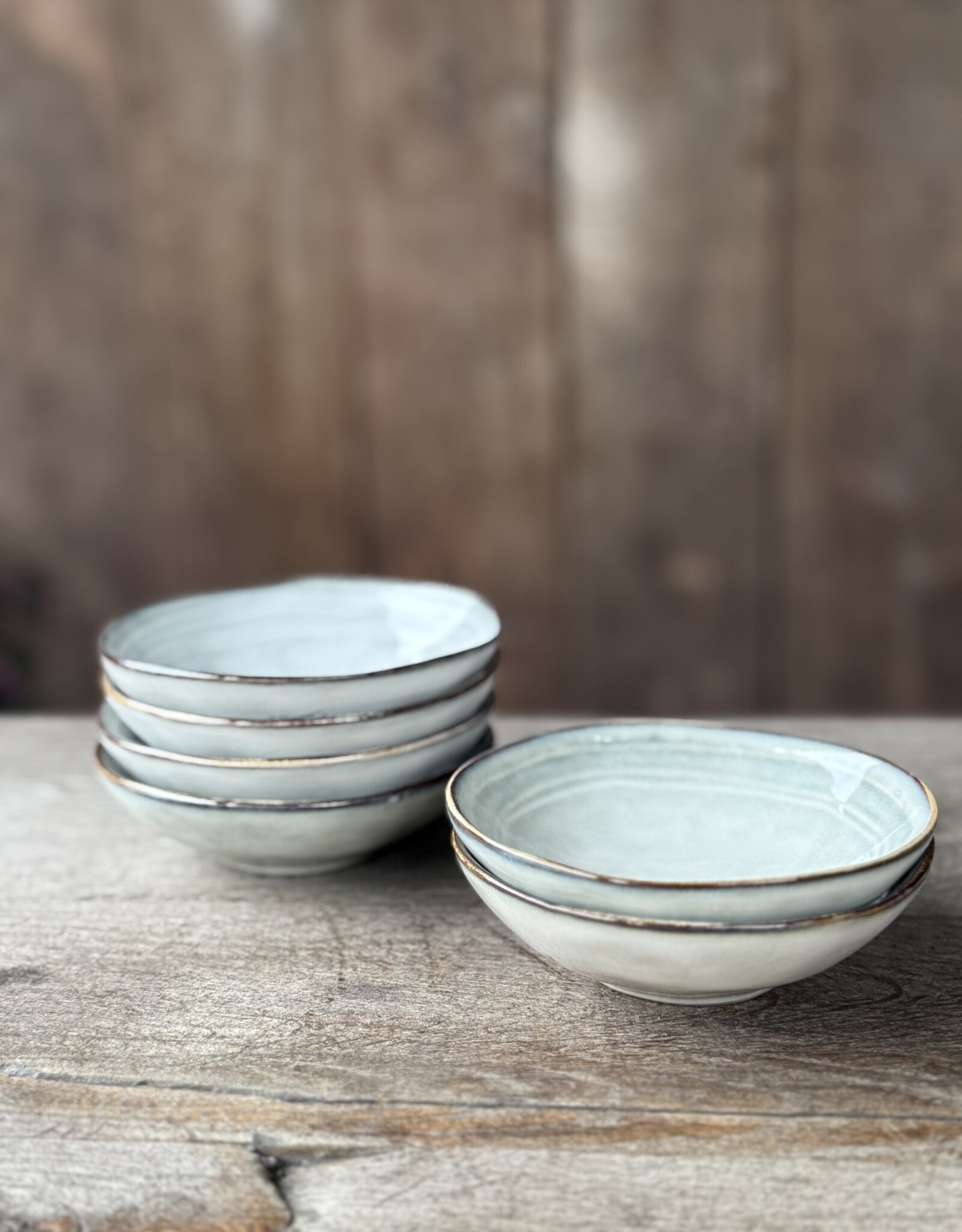 Mica decorations Schaaltje Tabo - 11,5 cm - set van 6