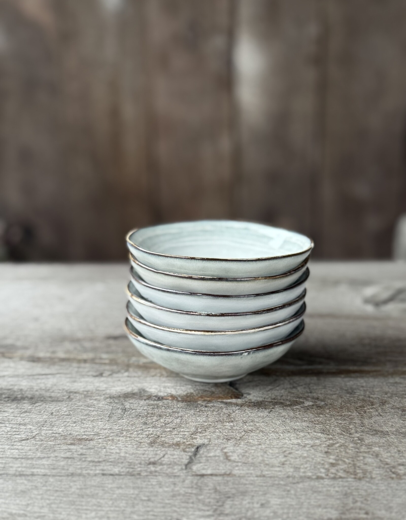 Mica decorations Schaaltje Tabo - 11,5 cm - set van 6