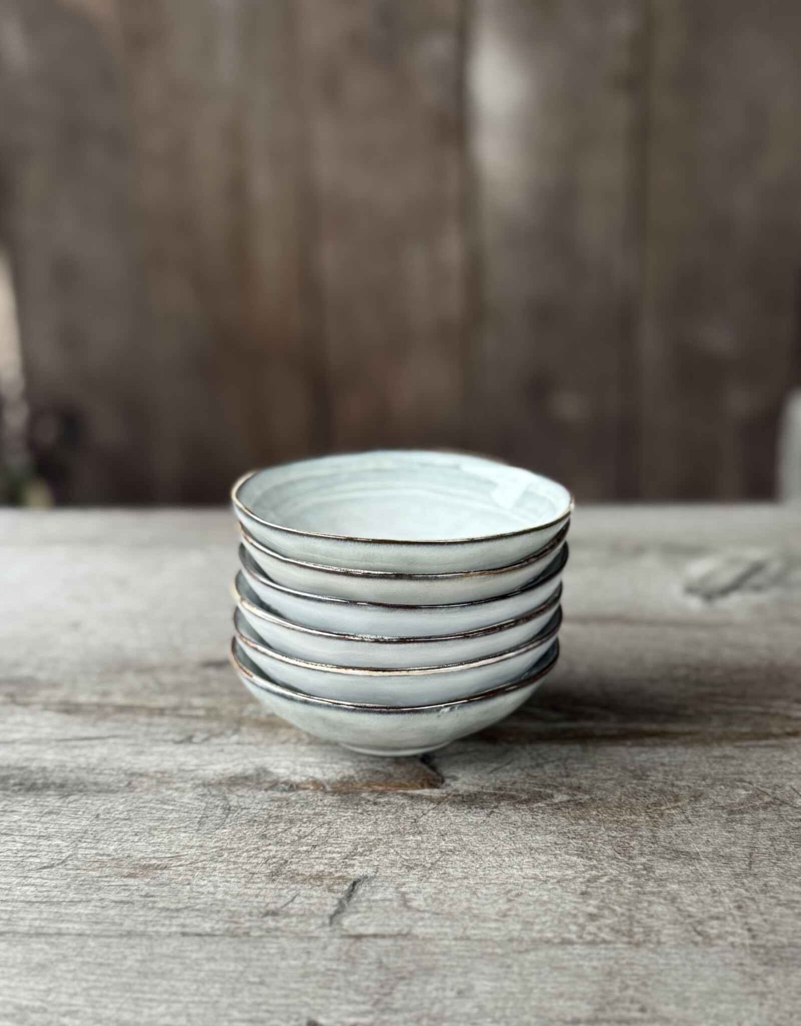 Mica decorations Schaaltje Tabo - 11,5 cm - set van 6