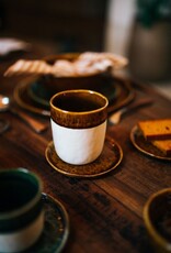 Pomax Koffiebeker Large - set van 4 - bruin