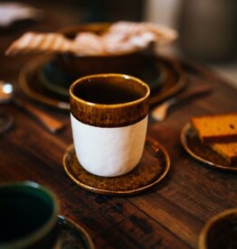 Pomax Koffiebeker  Large - set van 4 - bruin