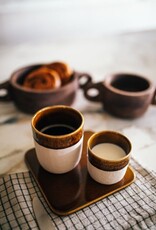 Pomax Koffiebeker Large - set van 4 - bruin