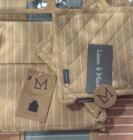 Linen & More Keukenschort met 2 pannenlappen
