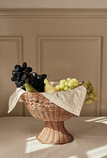 Broste Copenhagen Fruitschaal 'Emmy' op voet - rotan