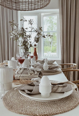 Dixie Sweden Placemat  rond jute 4 stuks - Ella pure natural - Copy