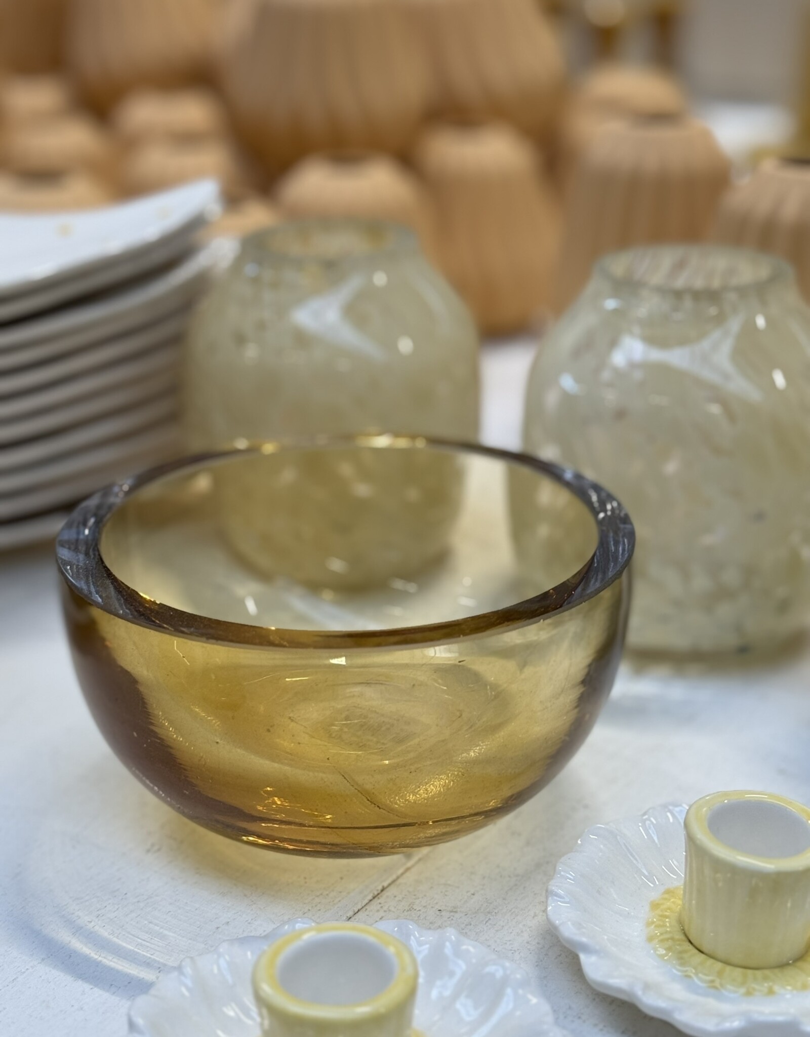 Home Delight Glazen schaal  Manu - set van 2