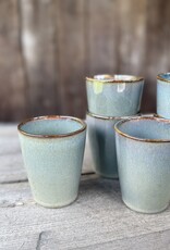 Mica decorations Koffiebeker Racco groen Large - set van 6