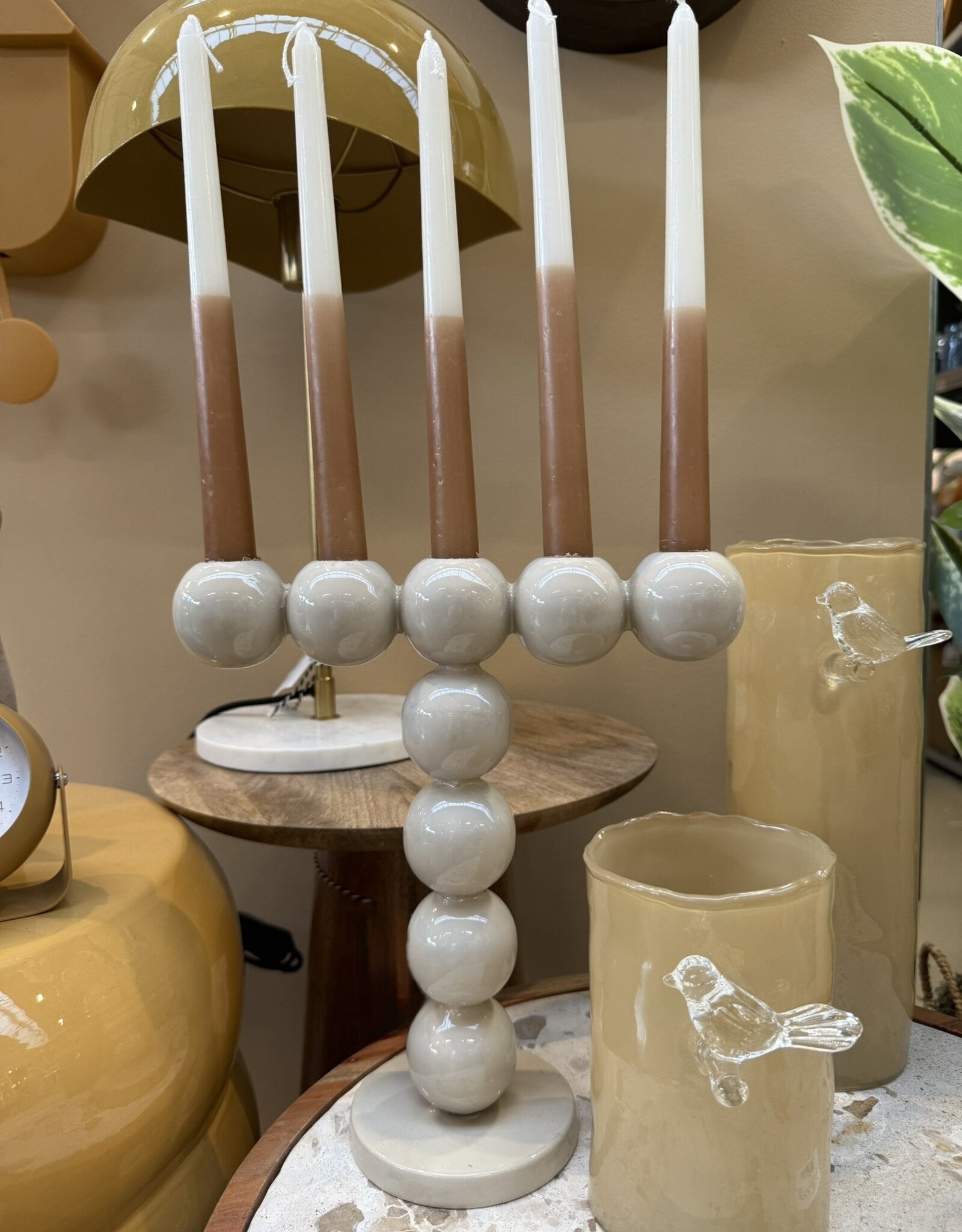 Present time Kandelaar bubbles - beige