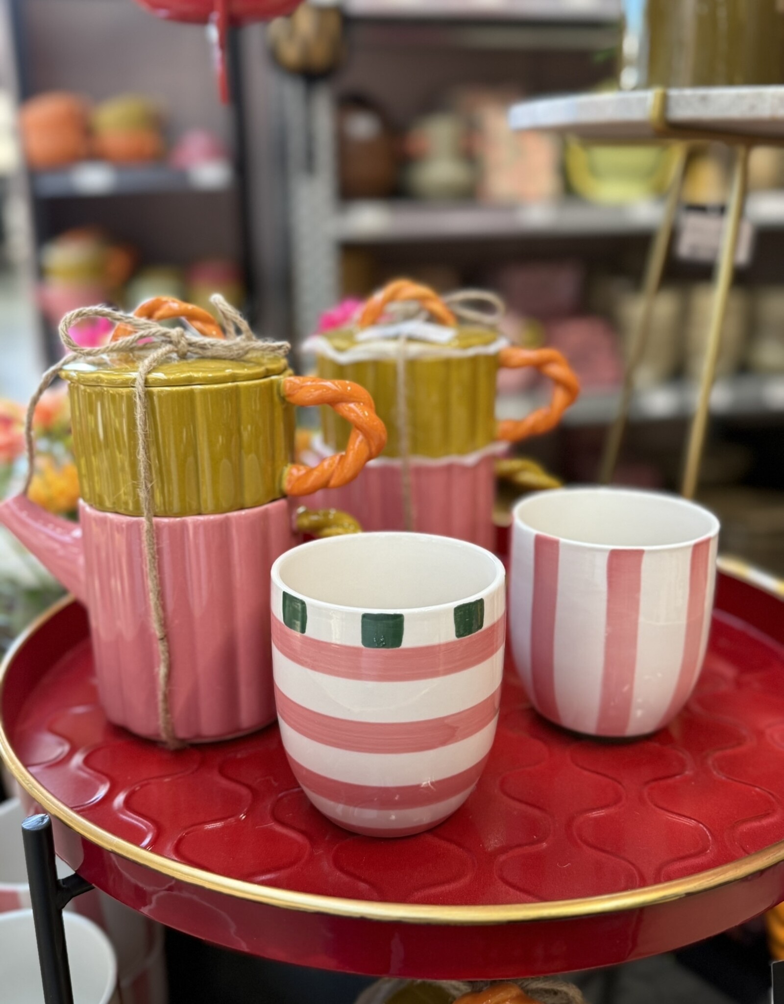 Mica decorations Theebeker  Bliss - set van 2