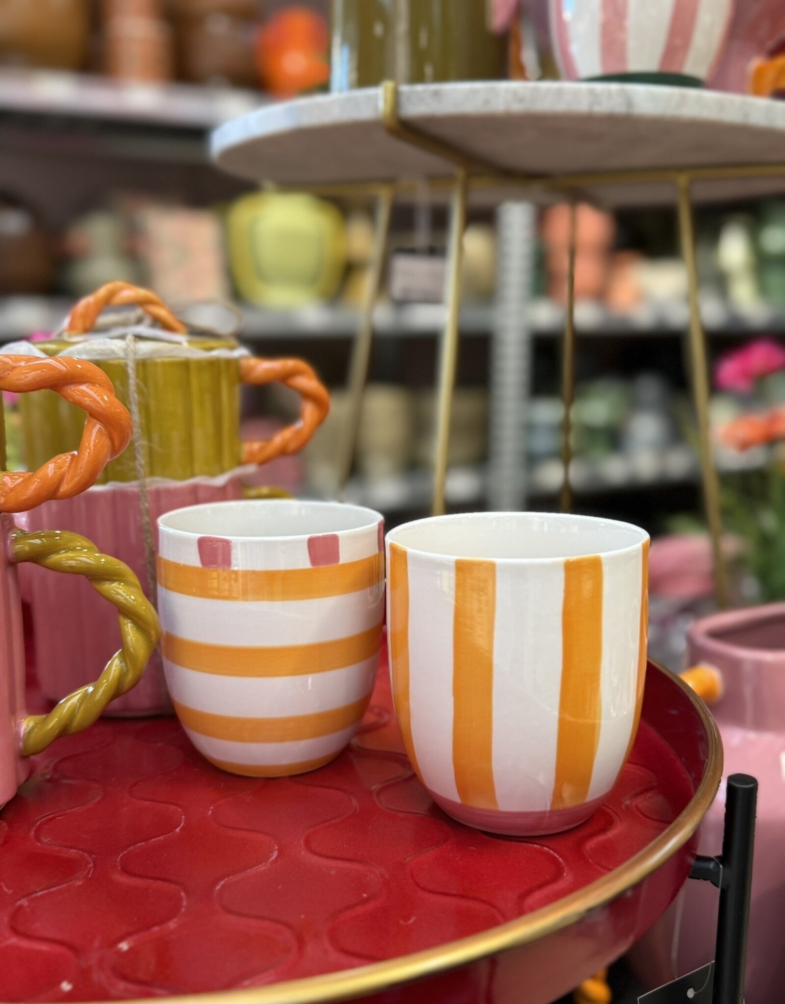 Mica decorations Theebeker  Bliss - set van 2