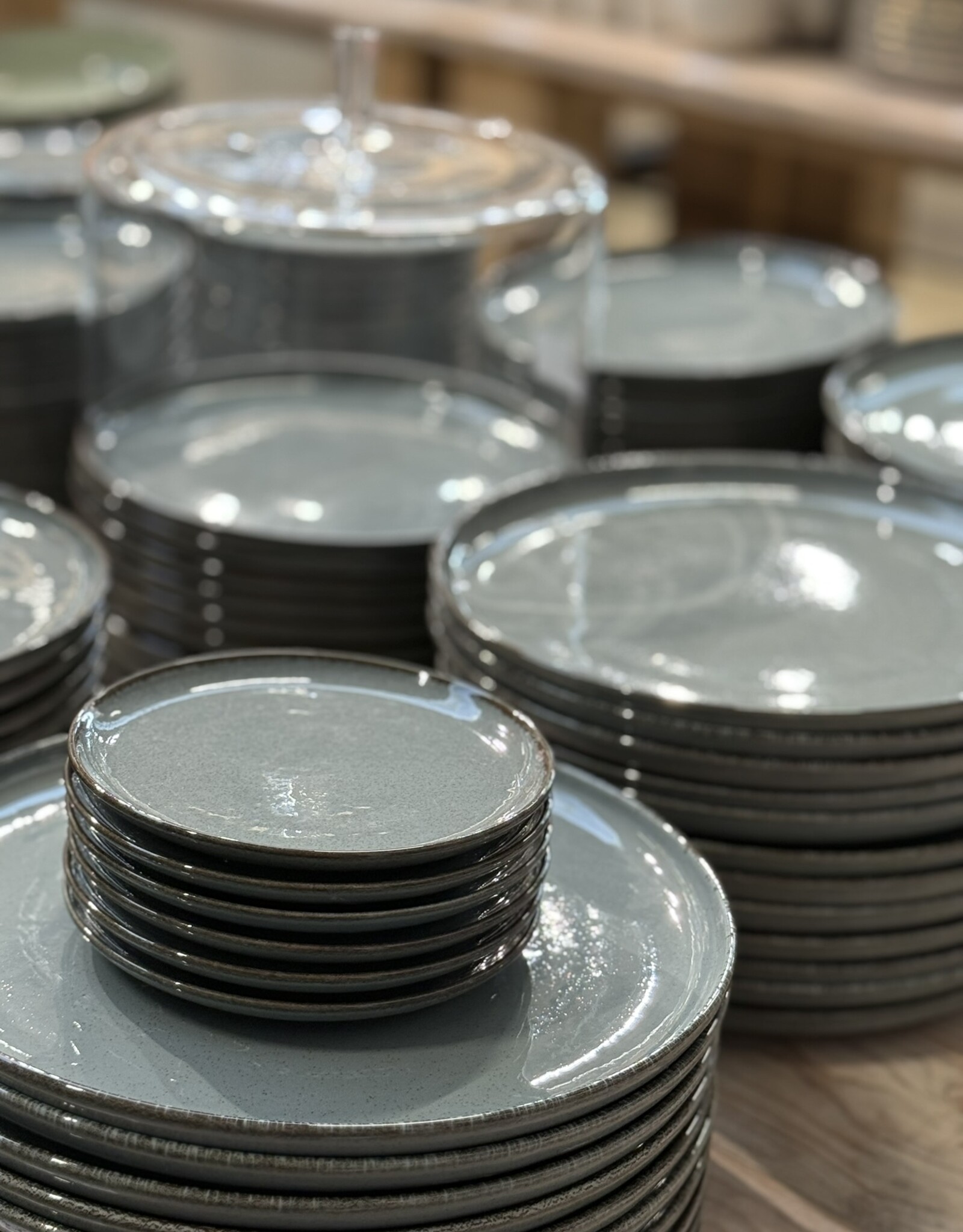 Kitchen trend Gebaksbordje ocean petrol - set van 6