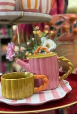 Mica decorations Gebaksschaal Bliss - roze