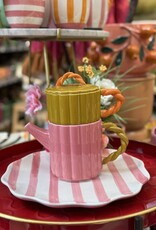 Mica decorations Gebaksschaal Bliss - roze