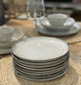 Elzet Ontbijtbord Stripe - set van 6