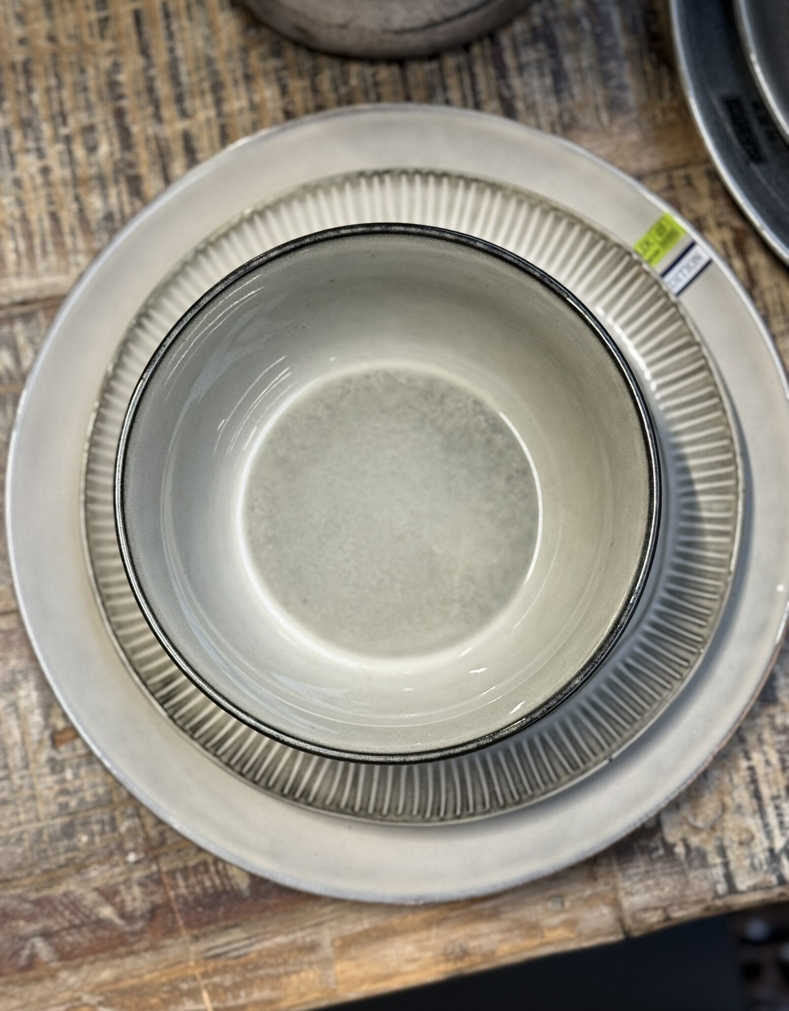 Elzet Ontbijtbord stripe - set van 8