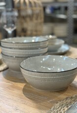 Elzet Schaal 20 cm  Stripe - set van 4