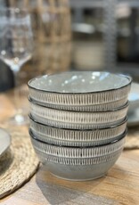 Elzet Schaal 20 cm  Stripe - set van 4