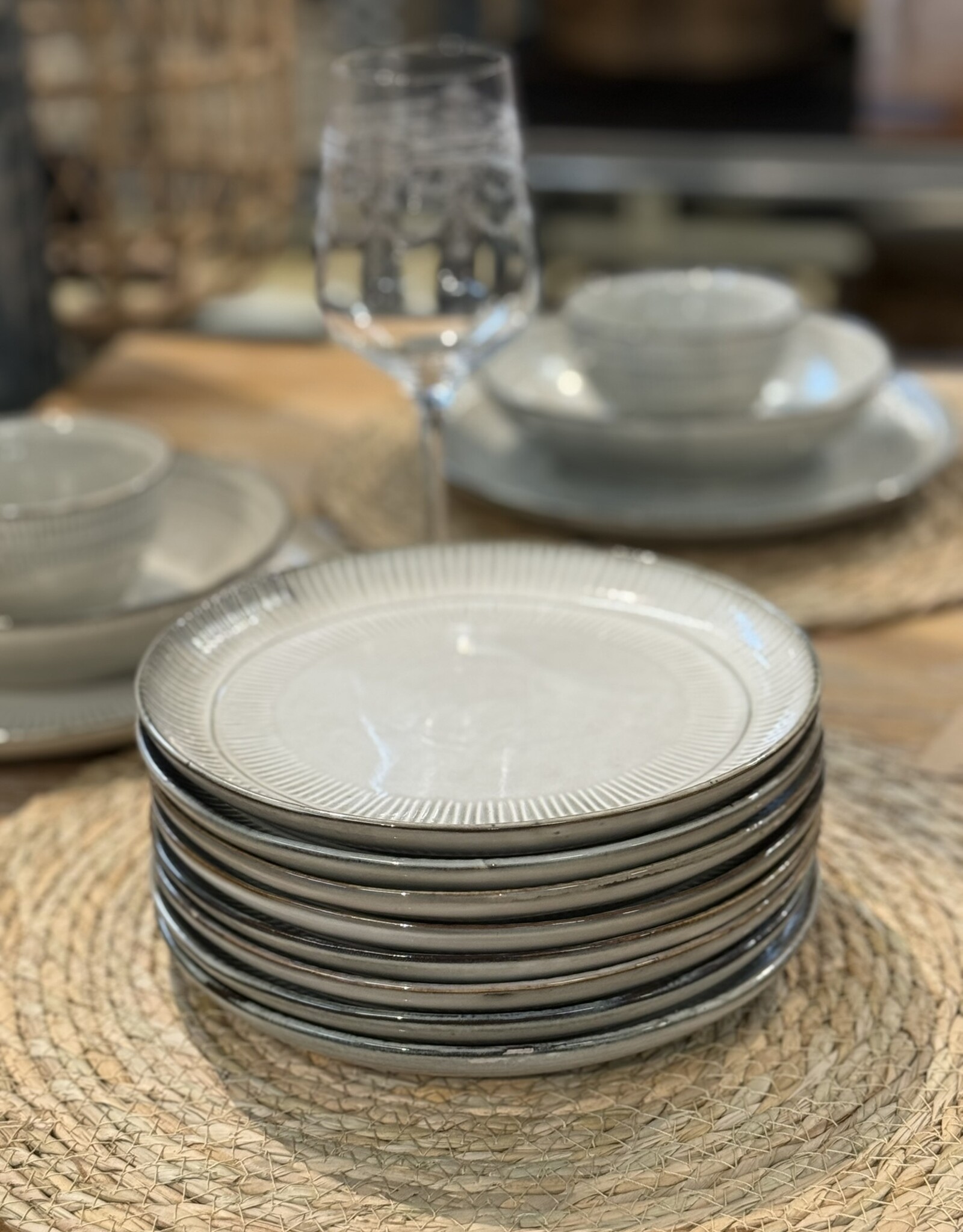 Elzet Kom 16 cm stripe - set van 6