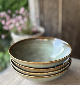 Mica decorations Pasta of diep bord set van 4 of 6 - groen