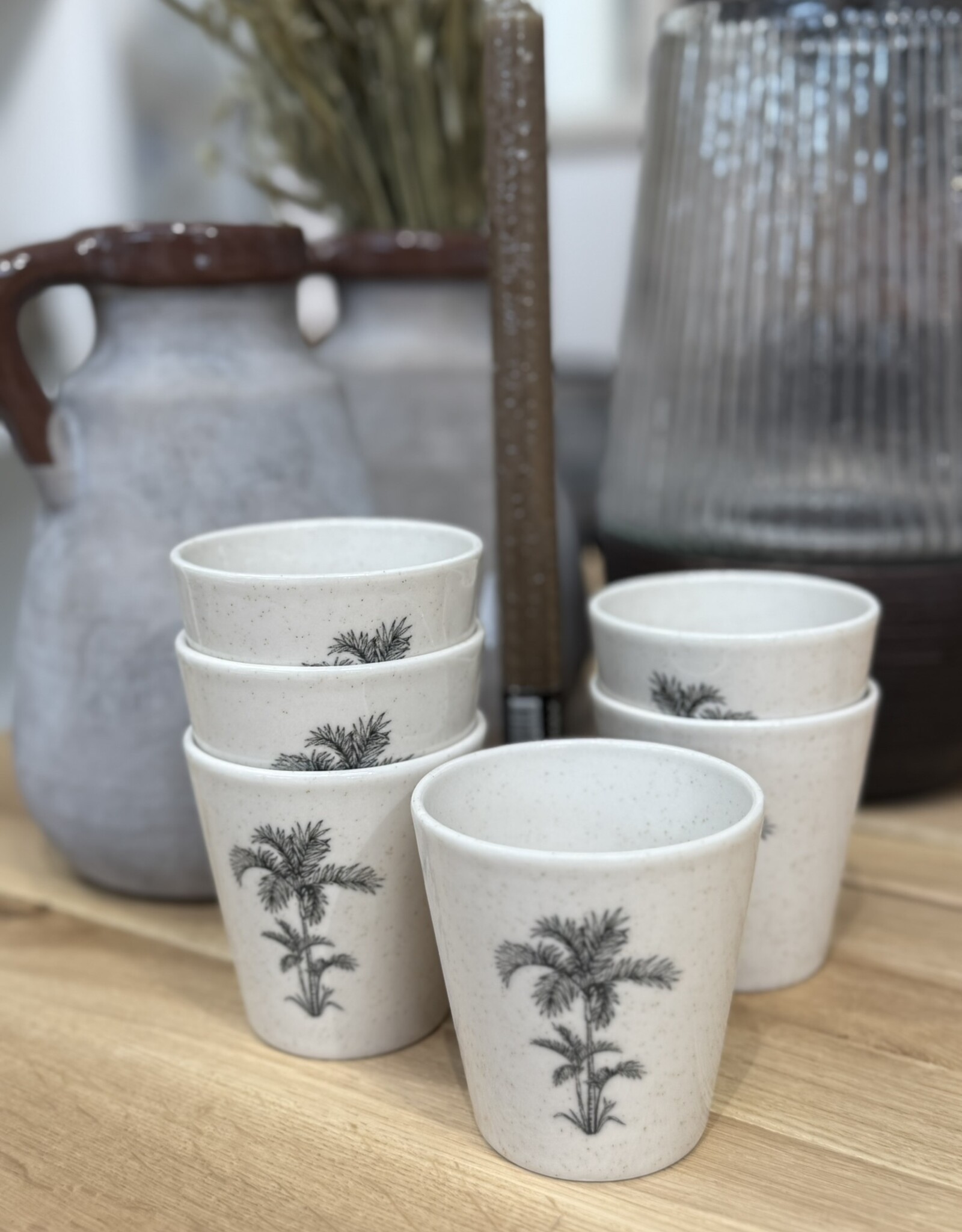 Kitchen trend Beker ocean creme - set van 6