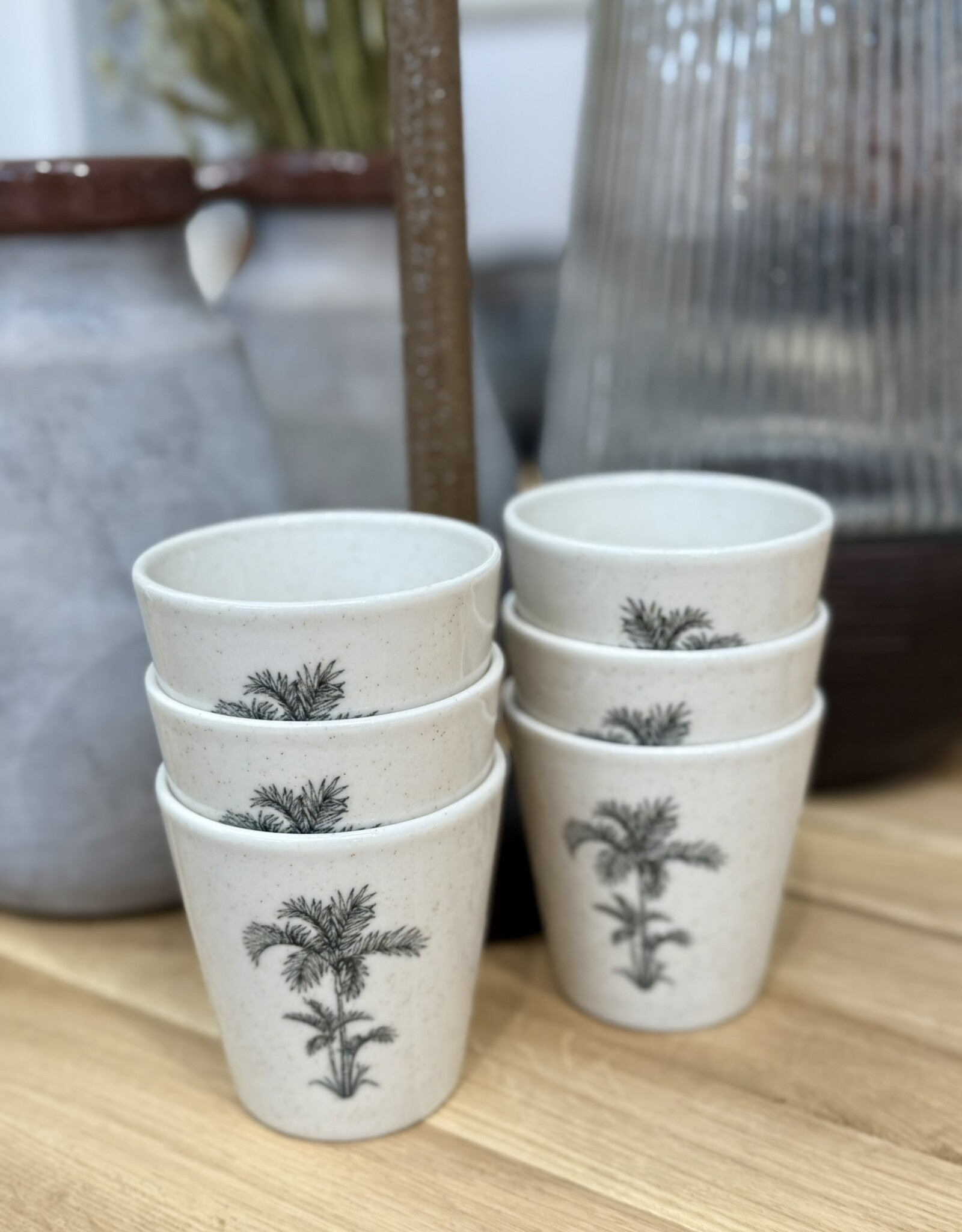 Kitchen trend Beker ocean creme - set van 6