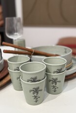 Kitchen trend Beker ocean groen - set van 6