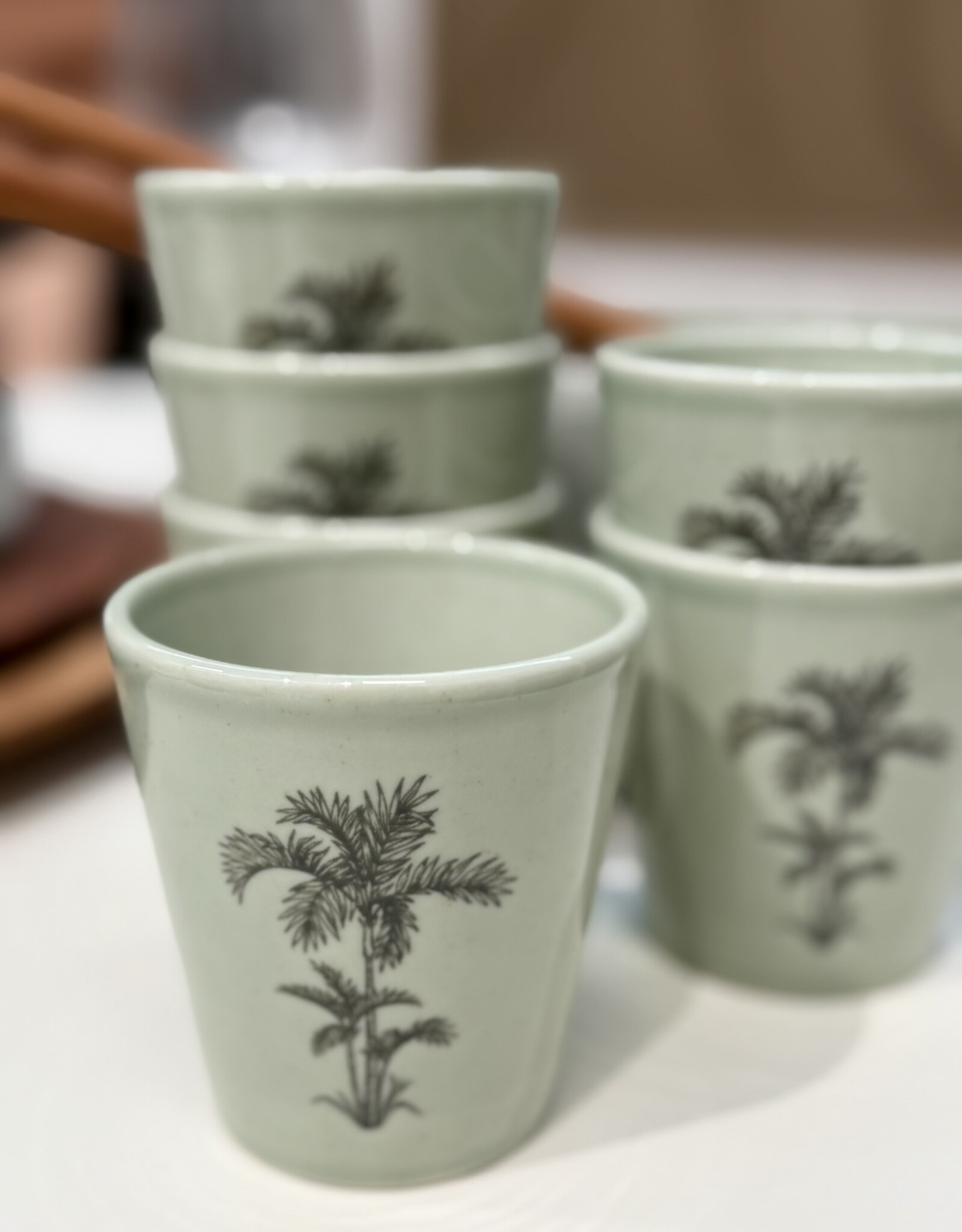 Kitchen trend Beker ocean groen - set van 6