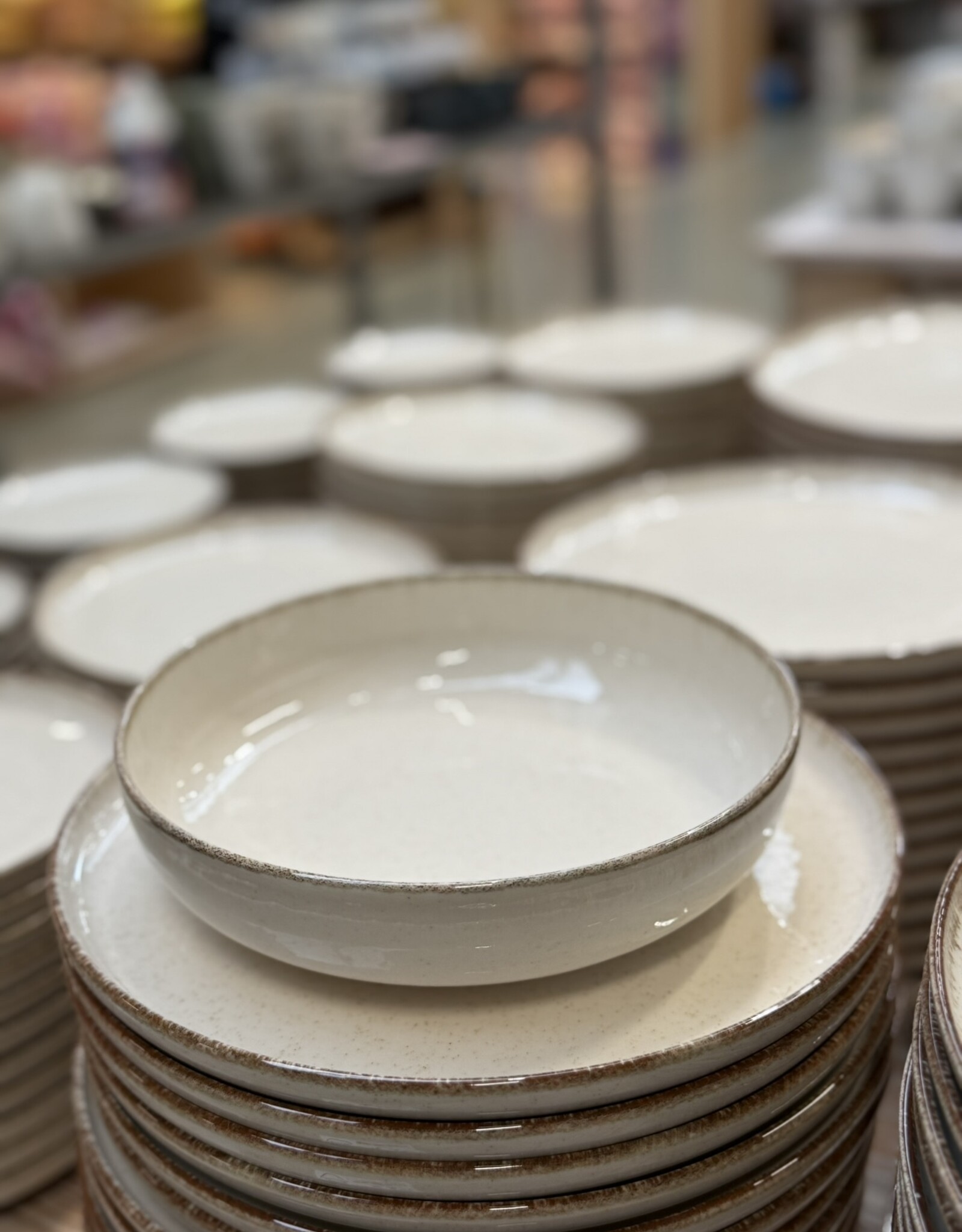 Kitchen trend Pastabord ocean creme - set van 6