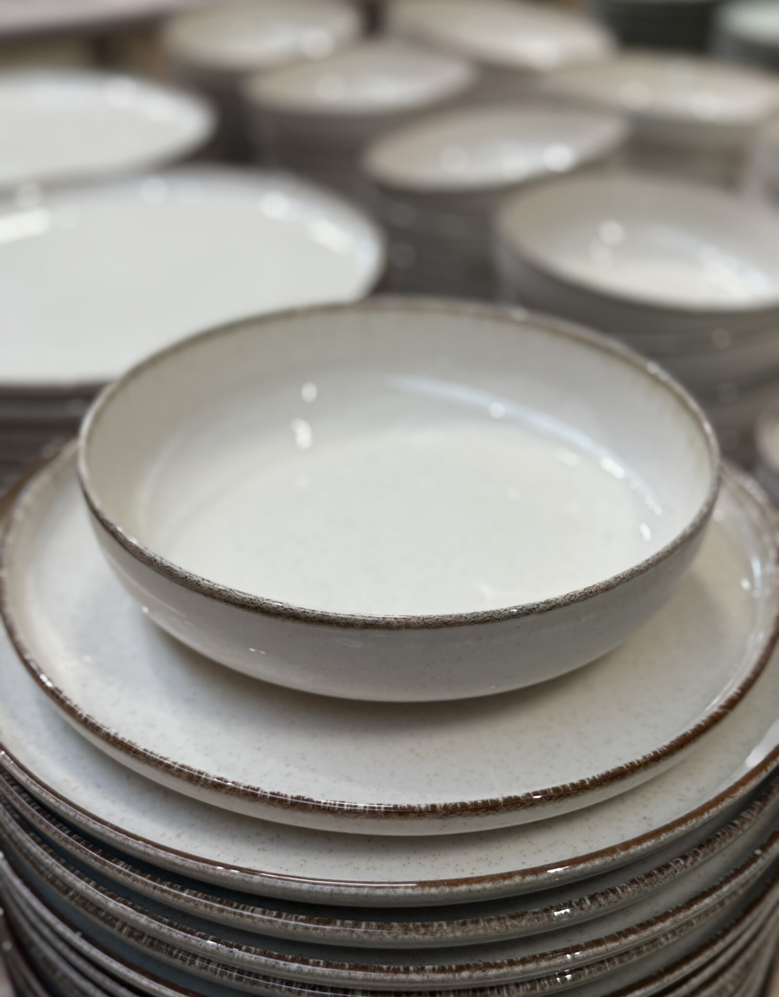 Kitchen trend Pastabord ocean creme - set van 6