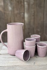 Mica decorations Koffiebeker  Racco paars - set van 6