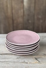 Mica decorations Gebaksbordje Racco paars - set van 6