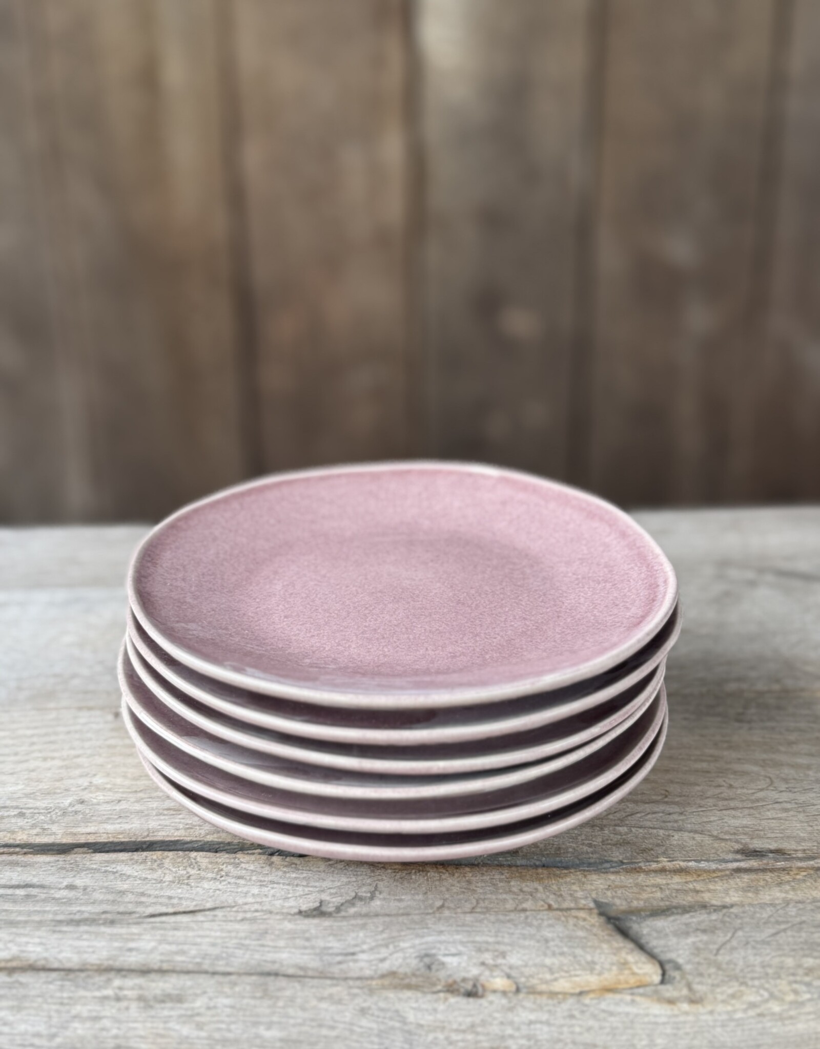 Lavandoux Gebaksbordje Racco paars - set van 6