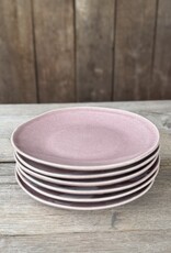 Mica decorations Gebaksbordje Racco paars - set van 6