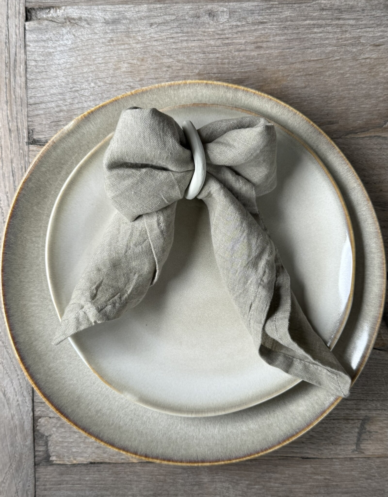 Eglo Living Servet linnen - set van 8 - beige