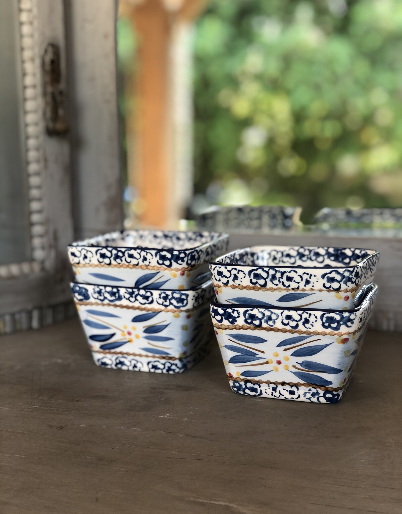 Lavandoux Ovenschaaltjes vierkant - XS - set van 6