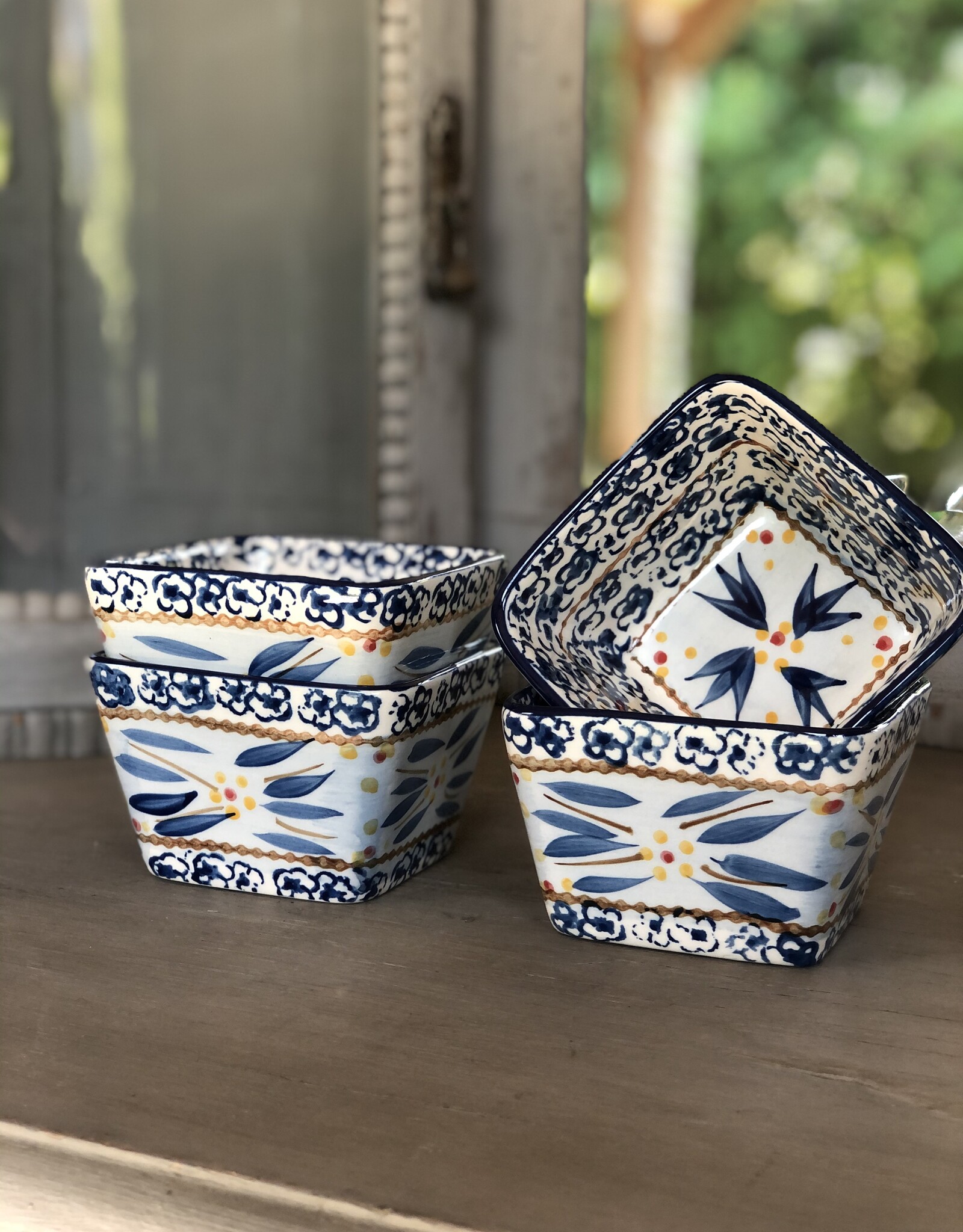 Lavandoux Ovenschaaltjes vierkant - XS - set van 6