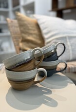 Mica decorations Soepkom met oor - set van 4