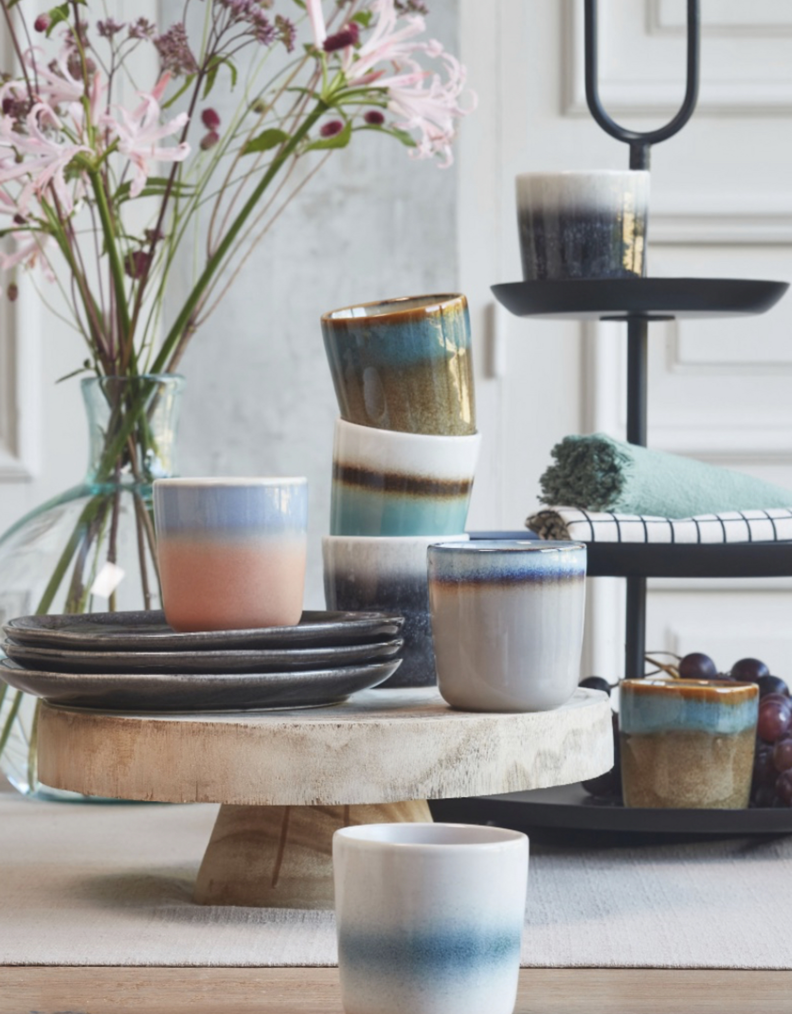 Mica decorations Koffiebeker Tanzi - set van 4