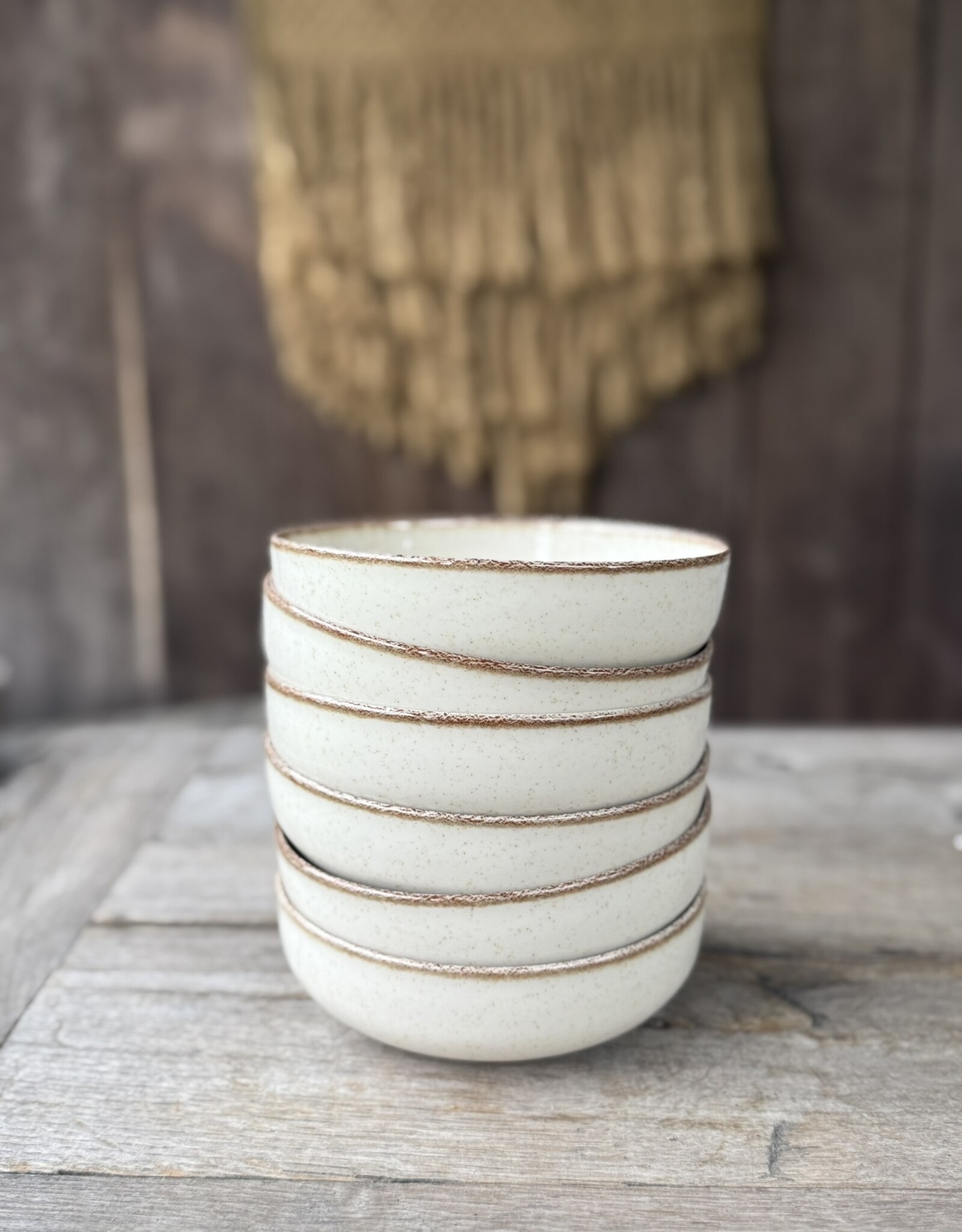 Kitchen trend Kom 15 cm  ocean crème - set van 6