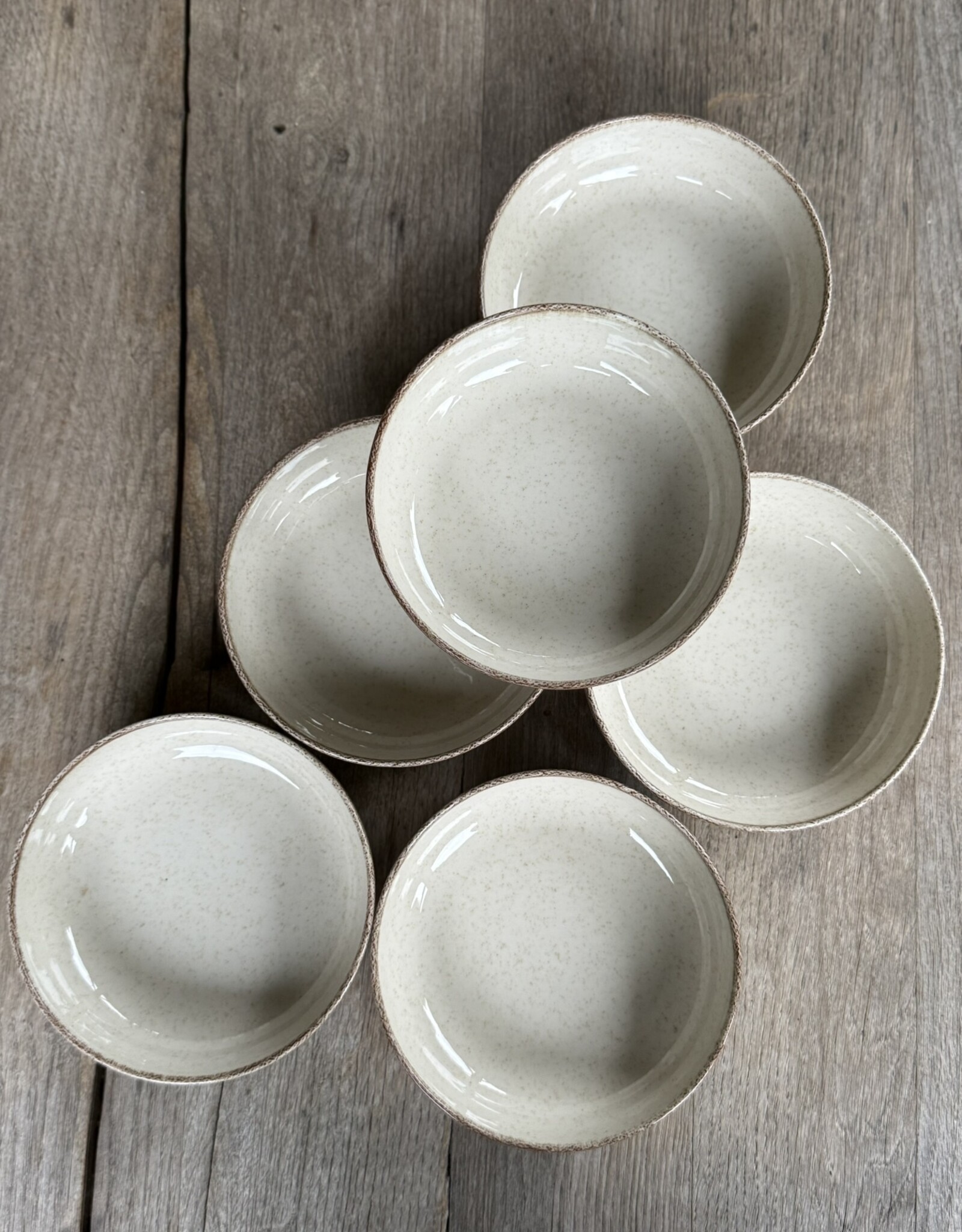 Kitchen trend Kom 15 cm  ocean crème - set van 6