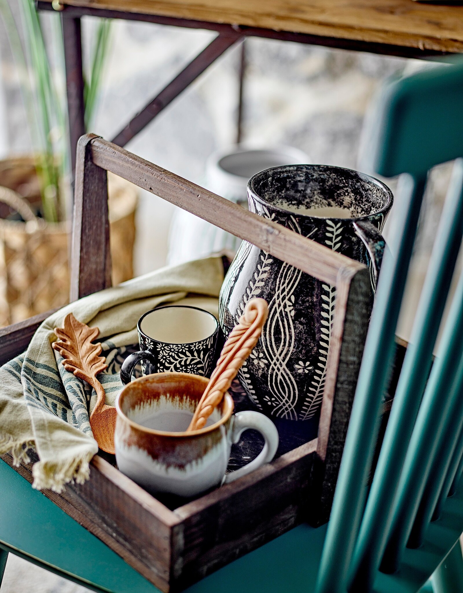 Bloomingville Koffie beker XL Jatoba - set van 2