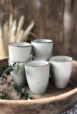 Lavandoux Beker- set van 6  large - grijs