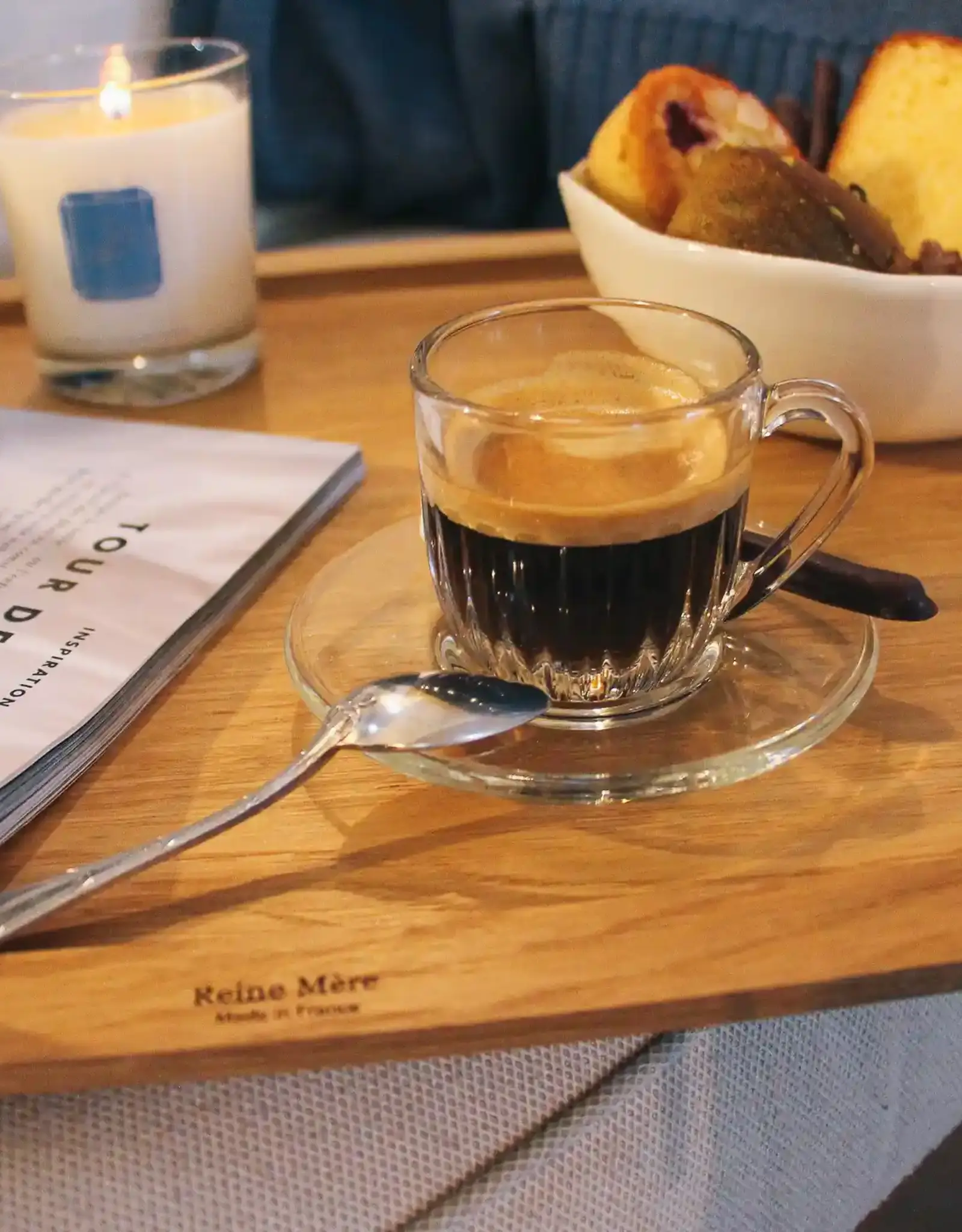 La Rochére Espresso kopje 'Quessant'met oor - set van 6