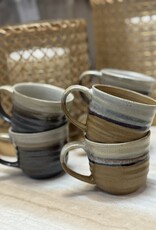 Mica decorations Koffiekopje Ethan met oor - set van 6