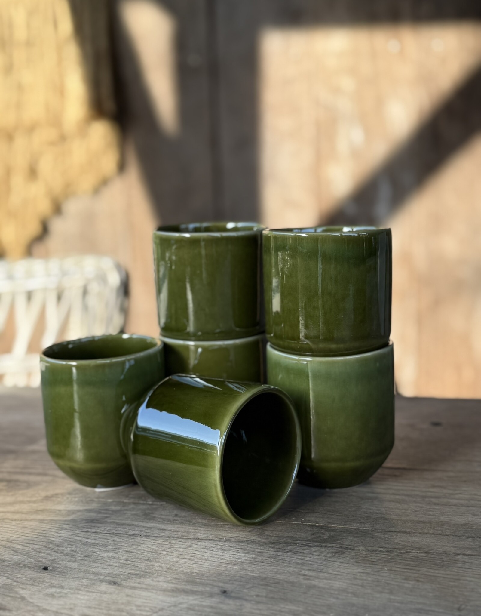 Mica decorations Koffiebeker Rhea large - set van 6